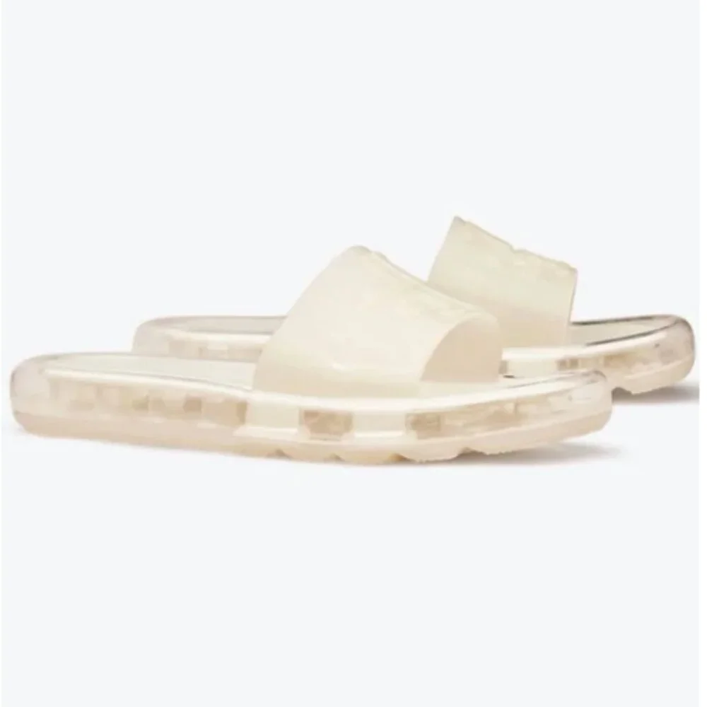 Tory Burch Bubble Jelly Slide Sandals | New Ivory | Size 9 | NWT